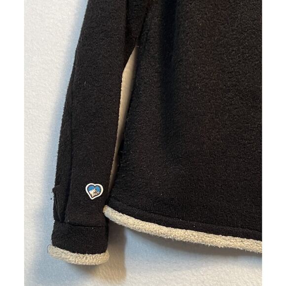 Kuhl Womens Size‎ M Black Fuzzy Full Zip Flight Hooded Jacket - Picture 3 of 7